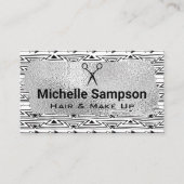 ボホパターン |ブラッシュシルバーフォイル 予約カード (正面)