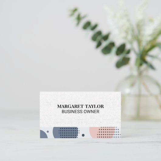 ボホパターン 名刺 (スタンド正面)