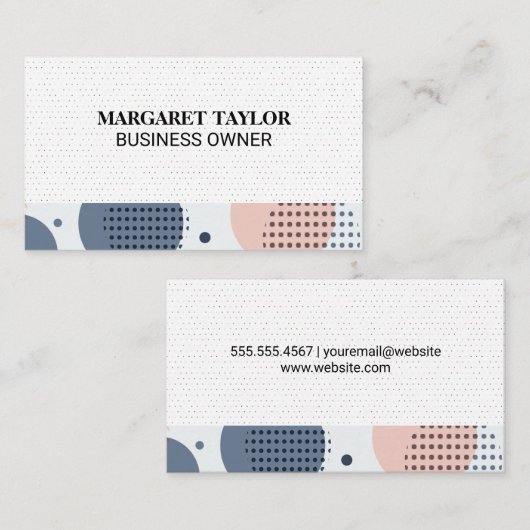 ボホパターン 名刺 (正面/裏面)