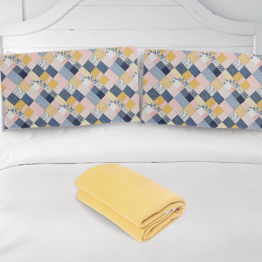 ボホパッチワークレトロ素朴カントリーファームハウス 枕カバー