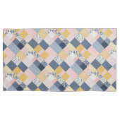 ボホパッチワークレトロ素朴カントリーファームハウス 枕カバー (正面左)