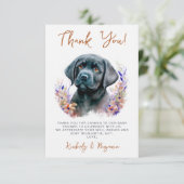 ボホパピモダンー犬テラコッタベビーシャワー サンキューカード (スタンド正面)