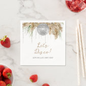 ボホパマスグラスディスコボールエージ誕生日 スタンダードカクテルナプキン (インサイチュ)