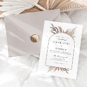 ボホパモダンンパスグラス結婚式招待状 招待状