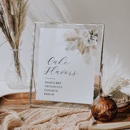 ボホパンパと緑のケーキの味のサイン ポスター