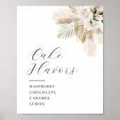 ボホパンパと緑のケーキの味のサイン ポスター (正面)