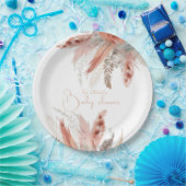 ボホパンパエレガントスグラスベイビーシャワー ペーパープレート (パーティー)