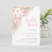 ボホパンパスオーキッズプニーズニュートラルブライダルシャワー 招待状 (スタンド正面)