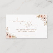 ボホパンパスグラスおむつラッフルカード エンクロージャーカード (正面)