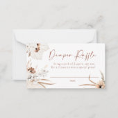 ボホパンパスグラスおむつラッフルカード ノートカード (正面)