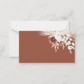 ボホパンパスグラスおむつラッフルカード ノートカード (裏面)