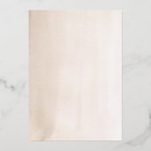 ボホパンパスグラスと熱帯花ベビーシャワー 箔招待状 (裏面)