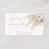 ボホパンパスグラスどのように大きなママの腹 エンクロージャーカード (正面)