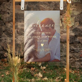 ボホパンパスグラスの水彩写真の歓迎結婚の 箔ポスター