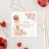 ボホパンパスグラスアイスクリームカップルシャワーナプキン スタンダードカクテルナプキン (インサイチュ)