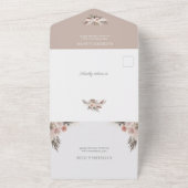 ボホパンパスグラスアースフローラ結婚ズ オールインワン招待状 (外側)