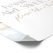 ボホパンパスグラスアーチベイビーシャワートリートサイン ポスター (角)