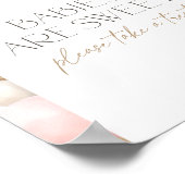 ボホパンパスグラスアーチベイビーシャワートリートサイン ポスター (角)