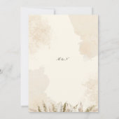 ボホパンパスグラスウォーター結婚式招待状 招待状 (裏面)