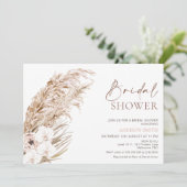 ボホパンパスグラスオルチャーズフローラブライダルシャワー 招待状 (スタンド正面)