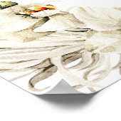 ボホパンパスグラスオーキッド結婚フローラの歓迎 ポスター (角)