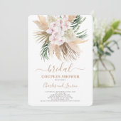 ボホパンパスグラスカップルのブライダルシャワー招待 招待状 (スタンド正面)
