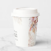 ボホパンパスグラスガールベビーシャワー 紙コップ (左)