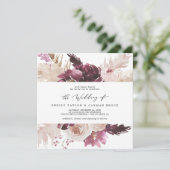 ボホパンパスグラススクエア結婚式招待状 招待状 (スタンド正面)