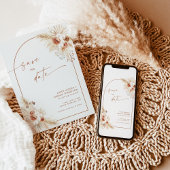 ボホパンパスグラスセーブ・ザ・デイト招待状 招待状