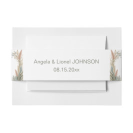 ボホパンパスグラステラコッタ結婚ズ 招待状ベリーバンド