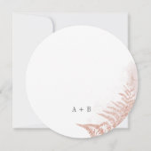 ボホパンパスグラスドライパームテラコッタ結婚ズ 招待状 (裏面)