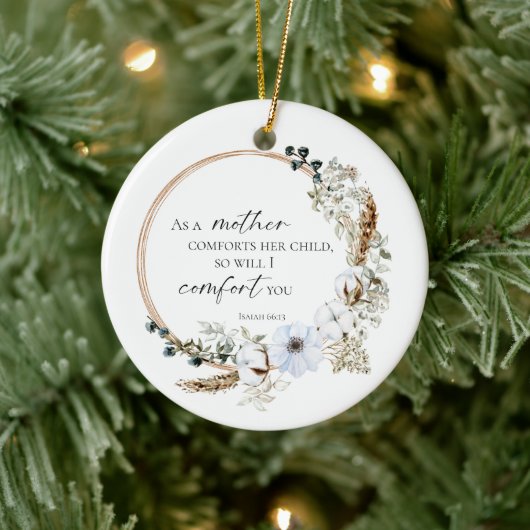 ボホパンパスグラスバイブル韻文ゴッド聖なる書物、 経典フローラ セラミックオーナメント (ツリー)