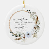 ボホパンパスグラスバイブル韻文ゴッド聖なる書物、 経典フローラ セラミックオーナメント (裏面)