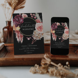 ボホパンパスグラスバチェロレッテ旅程Inv 招待状