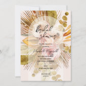 ボホパンパスグラスバラブライダルシャワー 招待状 (正面)