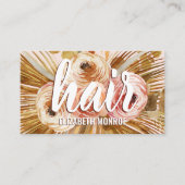 ボホパンパスグラスバラ美容師サロン 予約カード (正面)