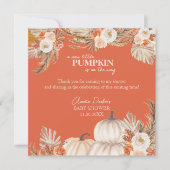 ボホパンパスグラスパンプキンサンキューカード サンキューカード (正面)