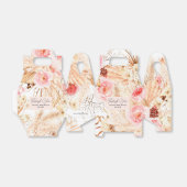 ボホパンパスグラスピンクフラワーベビーガールシャワーフェイブ フェイバーボックス (折り畳みなし)