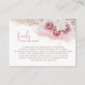 ボホパンパスグラスピンクローゼズブックスベビー エンクロージャーカード (正面)