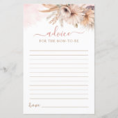 ボホパンパスグラスフローラアドバイスママはカードになる (正面)