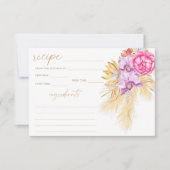 ボホパンパスグラスフローラレシピカード (正面)