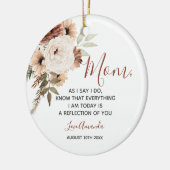 ボホパンパスグラスフローラ花嫁の母 セラミックオーナメント (左)