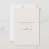 ボホパンパスグラスブライダルシャワーサンキューカード サンキューカード (裏面)