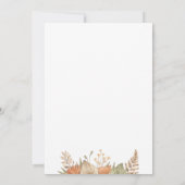 ボホパンパスグラスブライダルシャワー招待 招待状 (裏面)