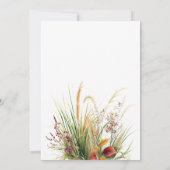 ボホパンパスグラスブライダルシャワー招待 招待状 (裏面)