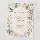 ボホパンパスグラスブライダルブランチ招待状 (正面)