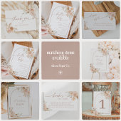 ボホパンパスグラスベビーシャワーアーチウェルカム ポスター