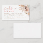 ボホパンパスグラスベビーシャワーブズベビー エンクロージャーカード (正面/裏面)