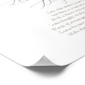 ボホパンパスグラスベビーシャワー深夜おむつP ポスター (角)