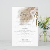 ボホパンパスグラスボタニカル結婚ズディナーメニュー (スタンド正面)